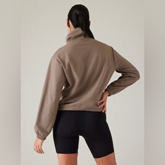 Athleta Triumph Funnel Neck Sweatshirt Womens Size Large Pullover In - Picture 16 of 16